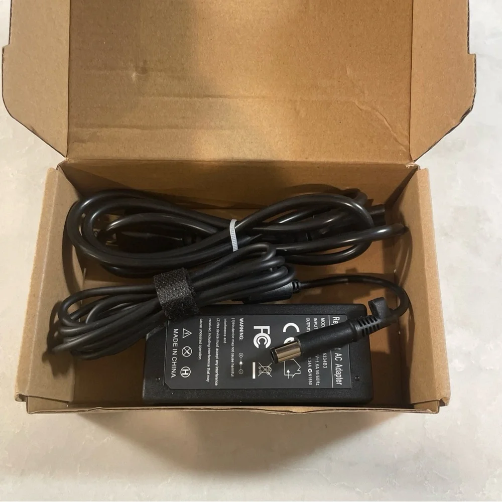 65W 19.5V 3.34A AC Adapter Charger 7.4 x5.0mm Black Tip - designed for Dell